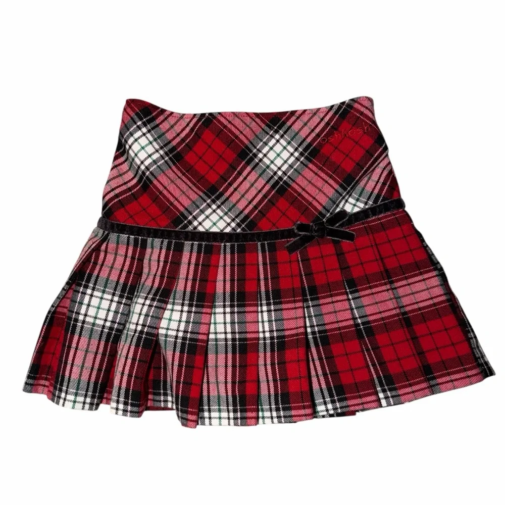 OshKosh B'gosh Red and Black Plaid Skirt